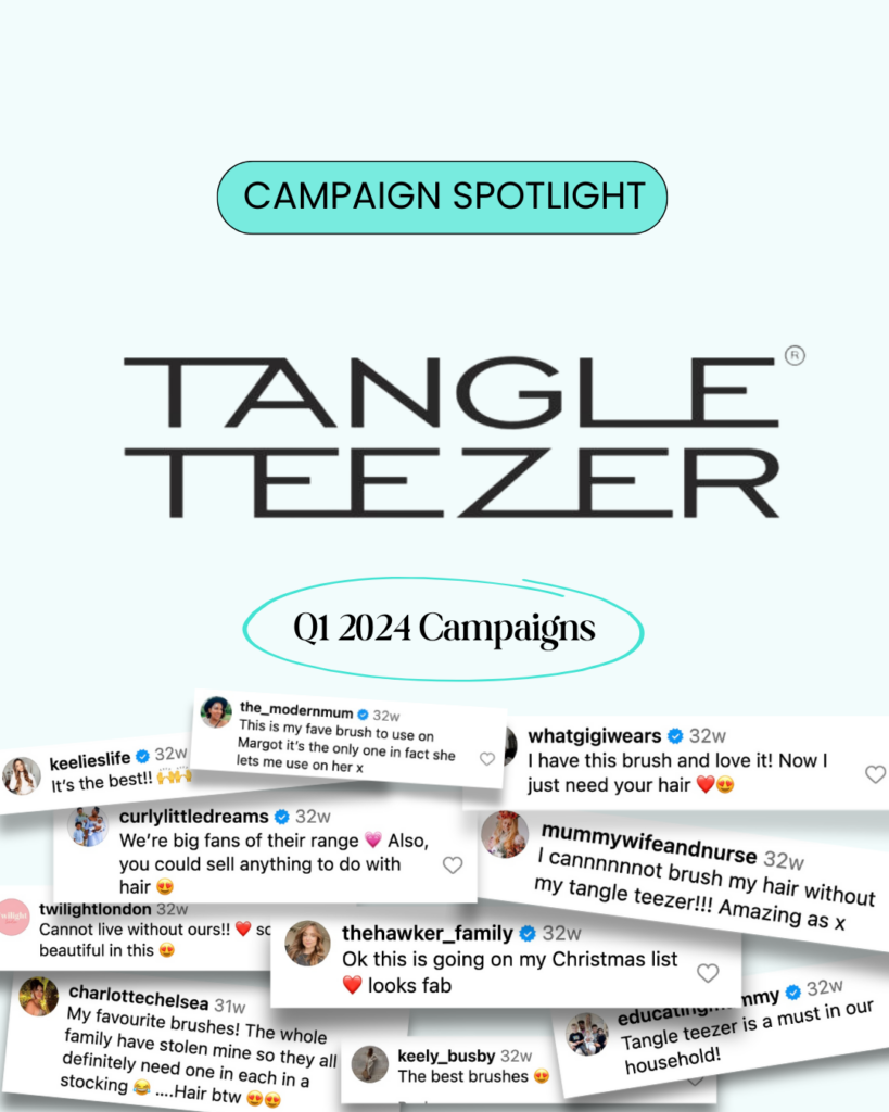 Tangle Teezer Q1 Campaign Overview with Comments