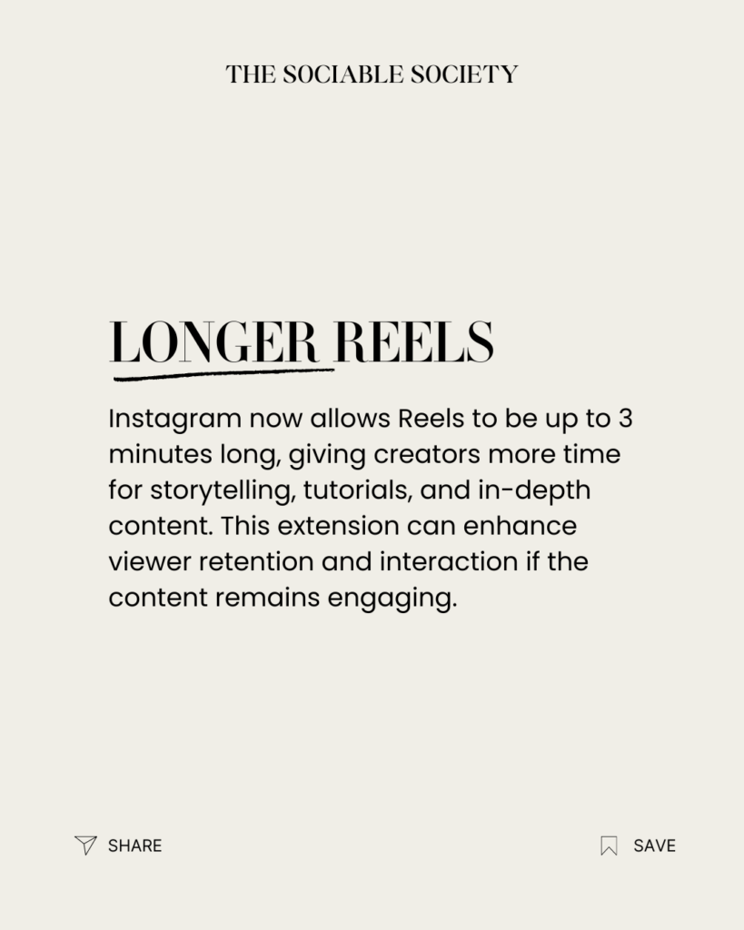 Instagram now allows reels up to 3 minutes long