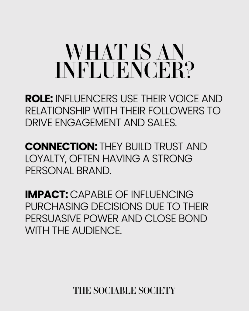 What is an influencer?